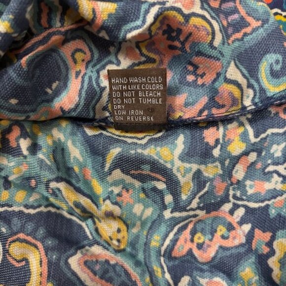 J. McLaughlin Womens Top Size S Modal Silk Floral Paisley Fairy Boho Peasant - Picture 10 of 11